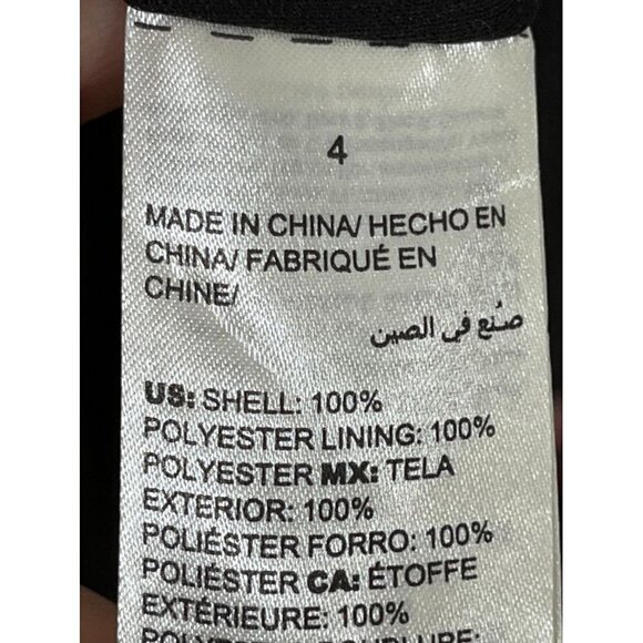 Chicos Dress 2X Black Floral Maxi Tropical Feminine Tiered Retro Whimsical 80s - Picture 3 of 16